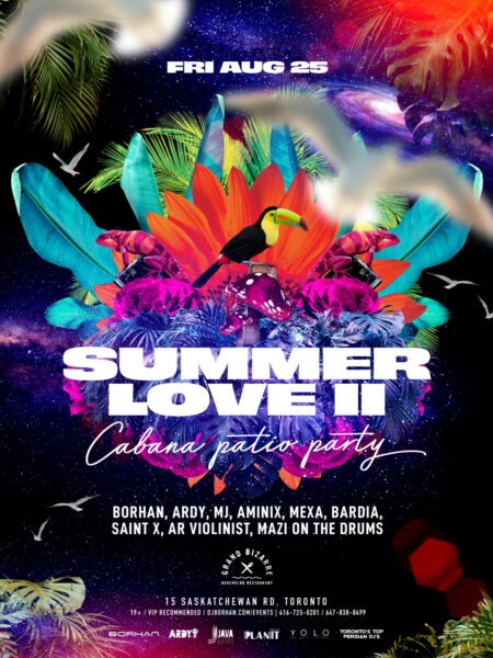 Persian cabana party Toronto Grand Bizarre